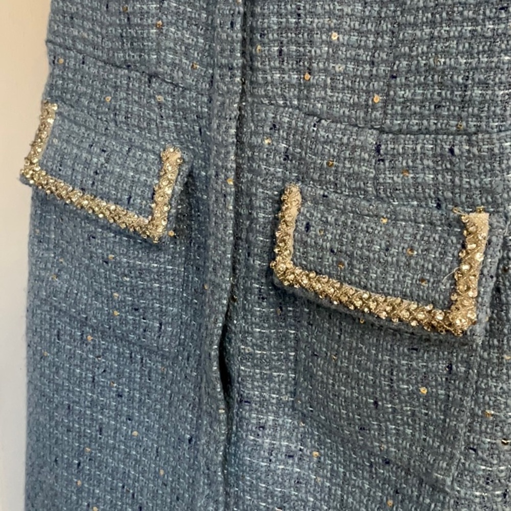 Rilya Sequin Embellished Tweed Short Dress - Picture 6 of 7